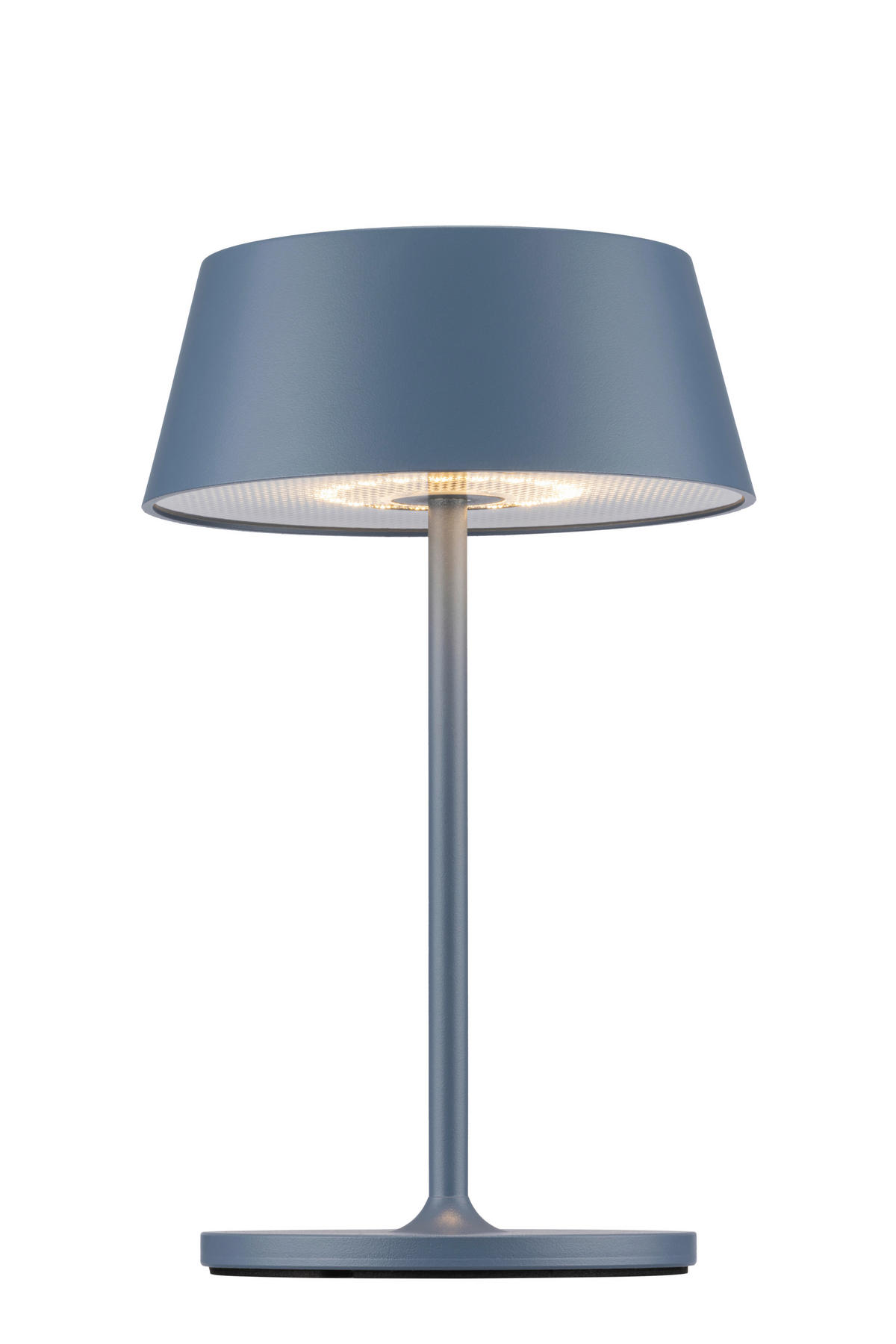 AKKU-TISCHLEUCHTE Naos 15/25 cm  - Blaugrau, Design, Kunststoff/Metall (15/25cm) - Dieter Knoll