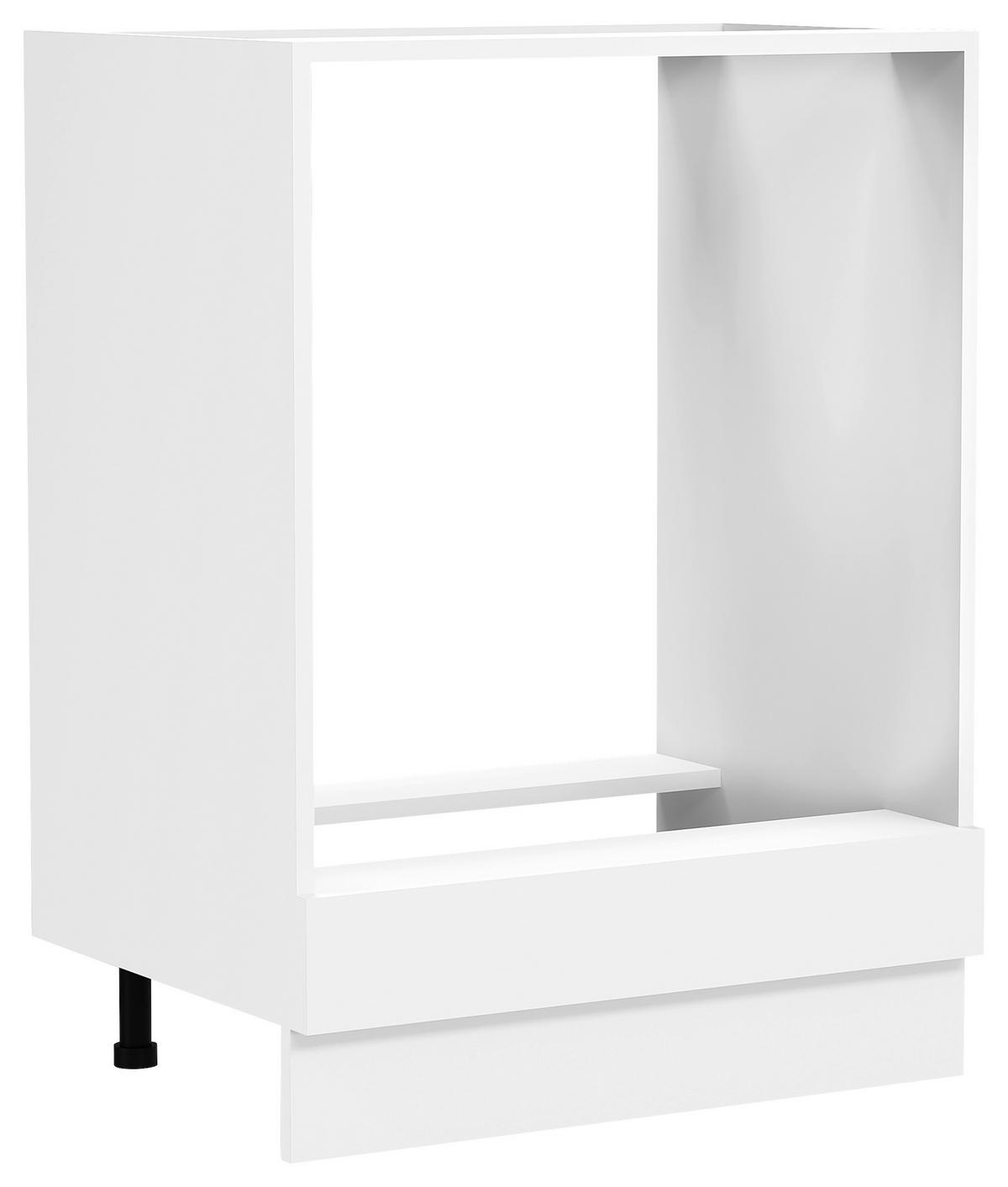 HERDUMBAUSCHRANK 60/82/46 cm  in Weiß  - Weiß, Trend, Holzwerkstoff/Kunststoff (60/82/46cm) - MID.YOU