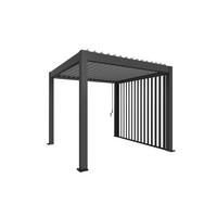 PAVILLON-SEITENTEIL - Dunkelgrau, Design, Metall (235/10/364cm) - Biohort