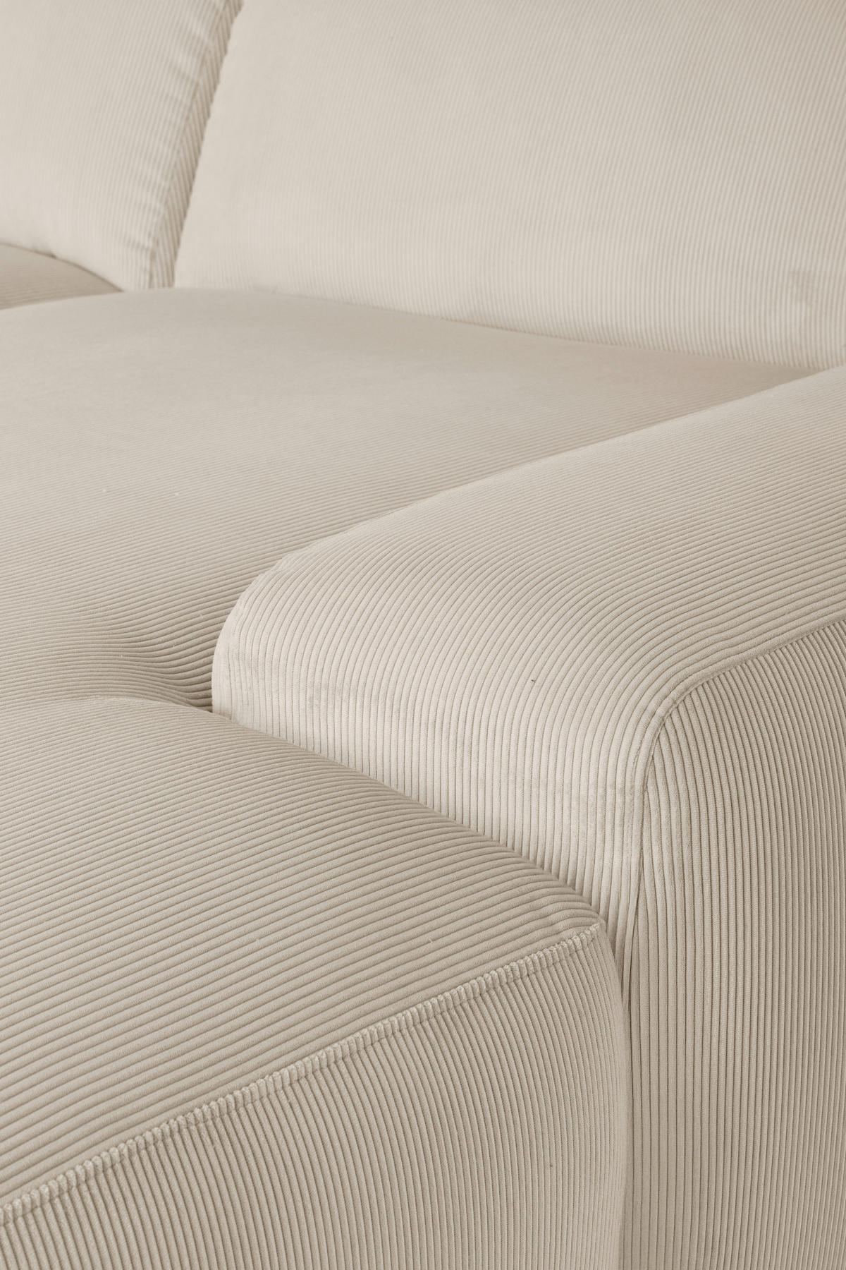 HÖRNSOFFA i manchester beige  - beige/svart, Design, textil/plast (304/200cm) - MID.YOU