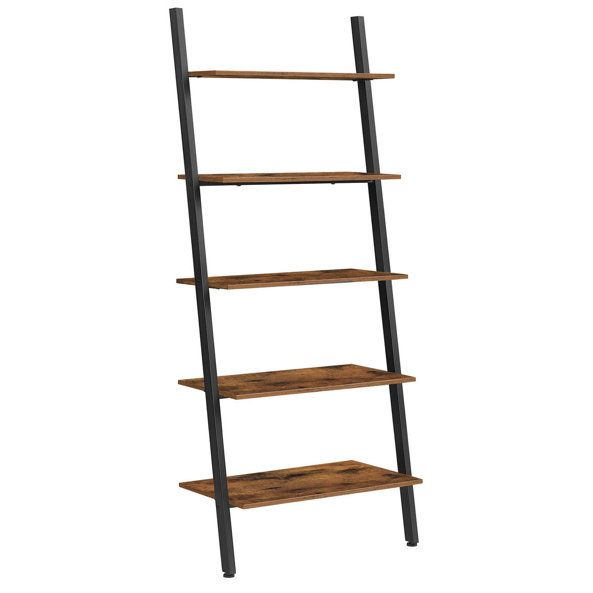 REGÁL, hnedá, čierna, uhlíková oceľ, 64/186,5/34,2 cm - hnedá/čierna, Lifestyle, kov/kompozitné drevo (64/186,5/34,2cm) - Boxxx