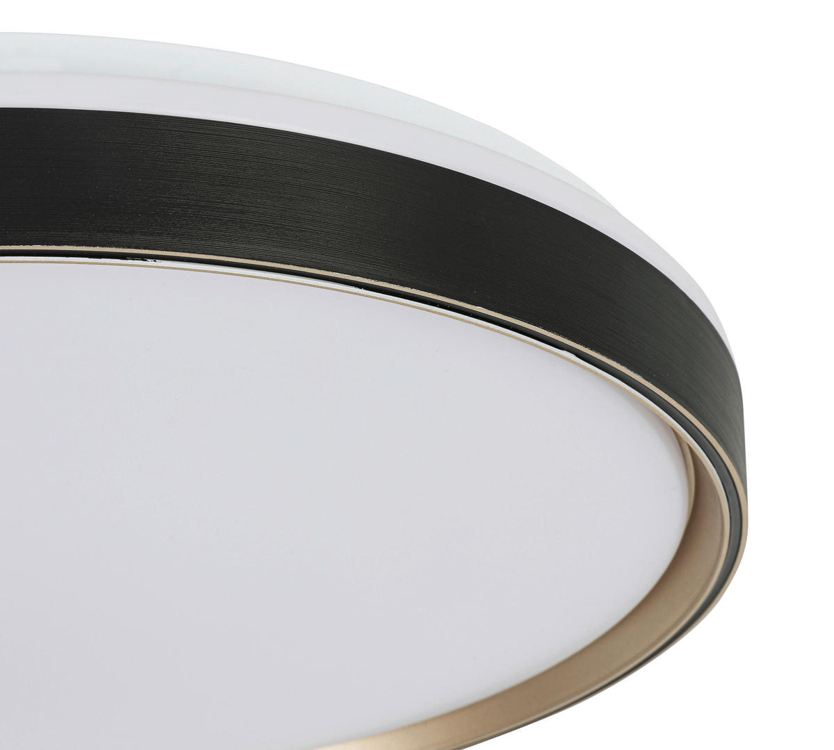 LED PLAFONJERA  - bela/zlatna, Trendi, metal/plastika (60/7,5cm) - Novel