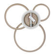 LED-DECKENLEUCHTE Velora 96/84/10 cm   - Sandfarben, Design, Kunststoff/Metall (96/84/10cm) - Dieter Knoll