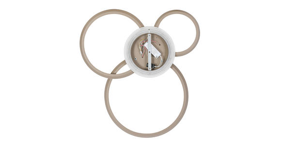 LED-DECKENLEUCHTE Velora 96/84/10 cm   - Sandfarben, Design, Kunststoff/Metall (96/84/10cm) - Dieter Knoll