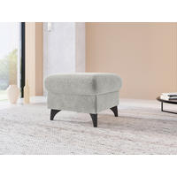 HOCKER in Textil Hellgrau  - Hellgrau/Schwarz, KONVENTIONELL, Textil/Metall (58/48/58cm) - Sit & More