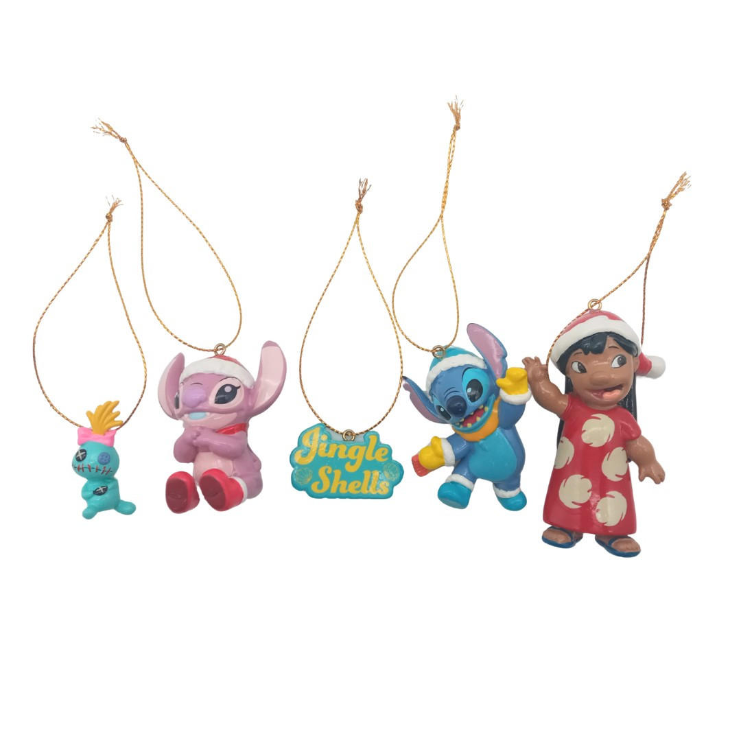 CHRISTBAUMANHÄNGER Stitch  - Multicolor, Basics, Naturmaterialien (9.5/20/7cm) - Disney