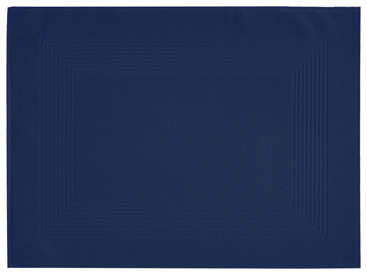 BADEMATTE Blau 50/70 cm  - Blau, Basics, Textil (50/70cm) - Vossen