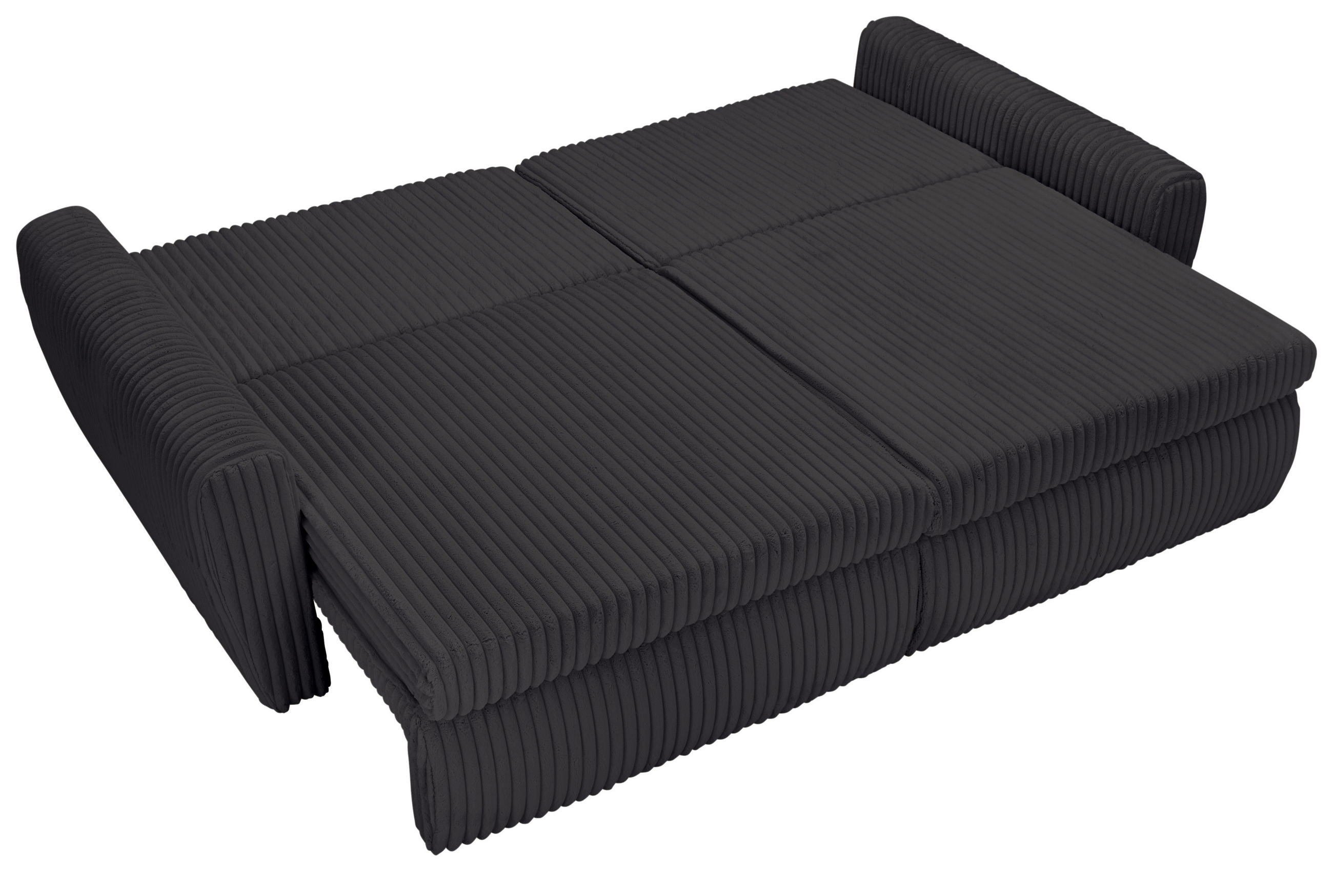 Thumbnail - Carryhome Schlafsofa, Schwarz, Textil, 2-Sitzer, Füllung: Schaumstoff, 240x90x120 cm, Stoffauswahl, Liegefunktion, Schla...