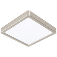 LED-DECKENLEUCHTE Fueva 21/21/2,8 cm  - Nickelfarben, Basics, Kunststoff/Metall (21/21/2,8cm) - Novel