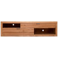TV-ELEMENT Holz Wildeiche  - Wildeiche/Alufarben, Natur, Holz (200/54/42cm) - Carryhome
