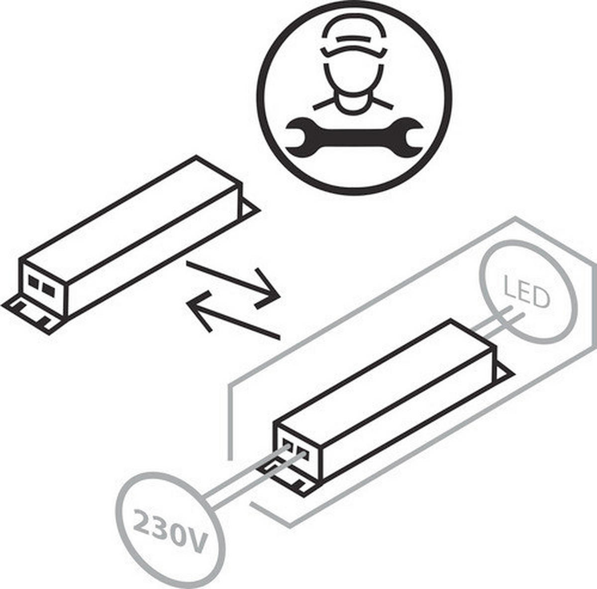 LED-HÄNGELEUCHTE 103/8/169 cm  - Cappuccino, Design, Metall (103/8/169cm) - Lucide