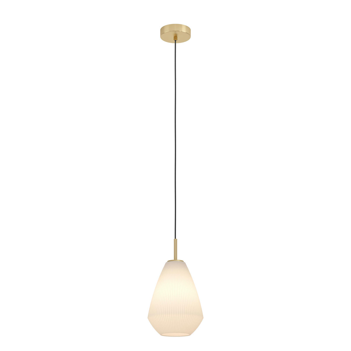 HÄNGELEUCHTE 20/110 cm    - Sandfarben/Messingfarben, Basics, Glas/Metall (20/110cm) - Eglo