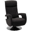 RELAXSESSEL Chenille, Mikrofaser Relaxfunktion, Kopfteilverstellung    - Chromfarben/Graubraun, Design, Textil/Metall (71/110/83cm) - Dieter Knoll