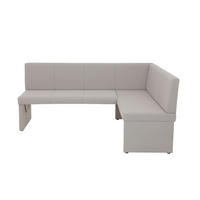 ECKBANK 200/92 cm Webstoff Schlammfarben Schichtholz   - Schlammfarben, MODERN, Holz/Textil (200/92cm) - MID.YOU