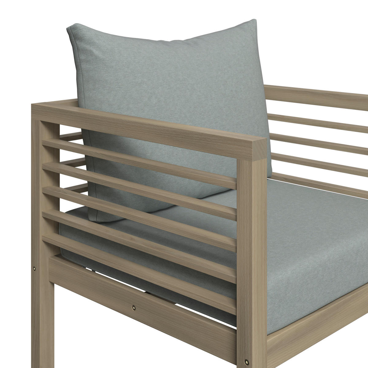 LOUNGEGARNITUR   100/43/60 cm Akazie massiv  - Akaziefarben, Natur, Holz/Kunststoff (100/43/60cm) - Ambia Garden