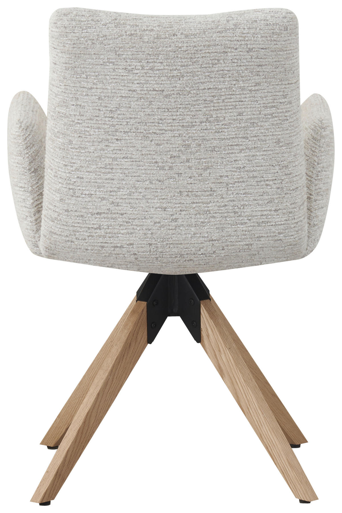 ARMLEHNSTUHL  in Eisen Struktur  - Eichefarben/Beige, Design, Holz/Textil (58/85/64cm) - Carryhome