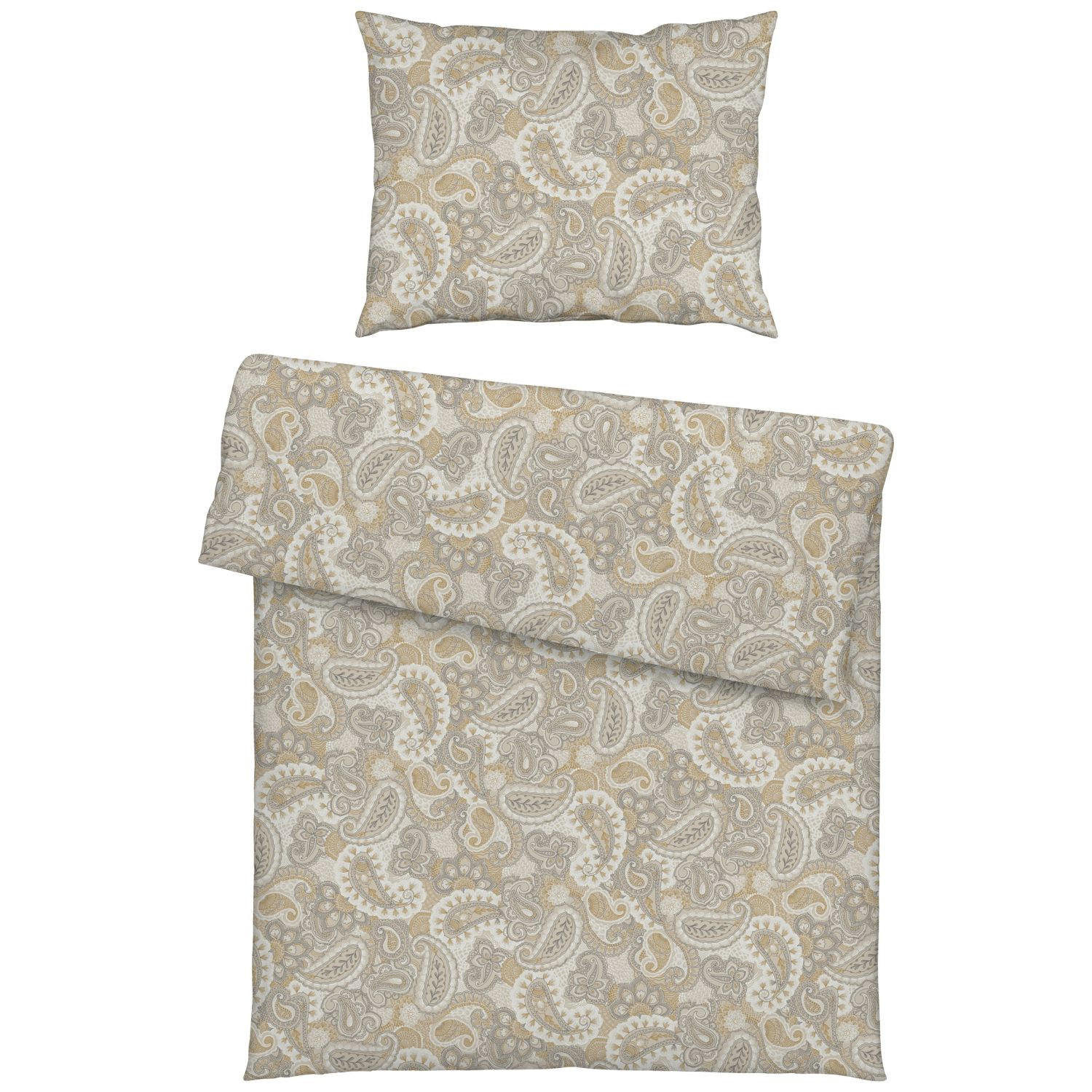 BETTWÄSCHE Atelier Interlock-Jersey 140/200 cm  - Creme, Design, Textil (140/200cm) - Estella