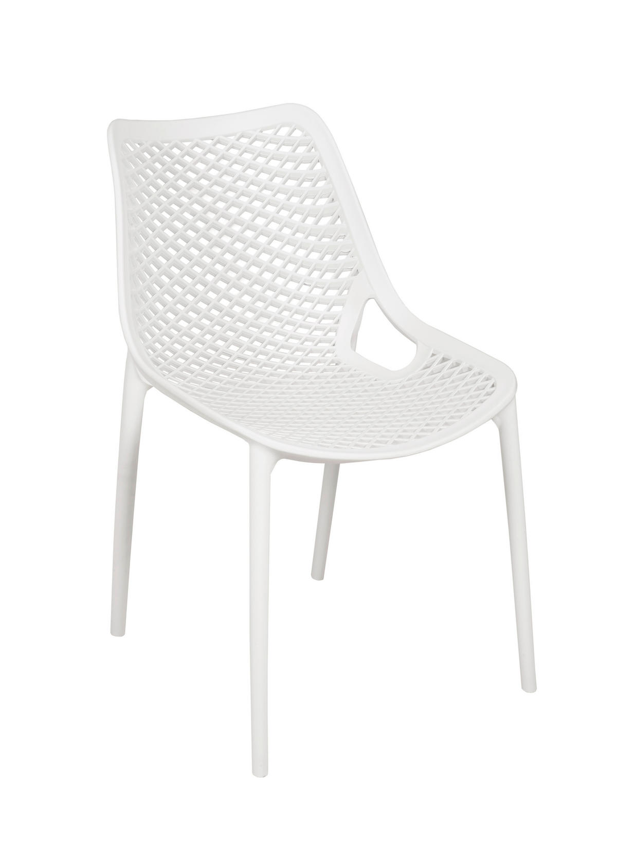 GARTENSTUHL-SET Weiß  - Weiß, MODERN, Kunststoff (50/83/60cm) - Gardenson