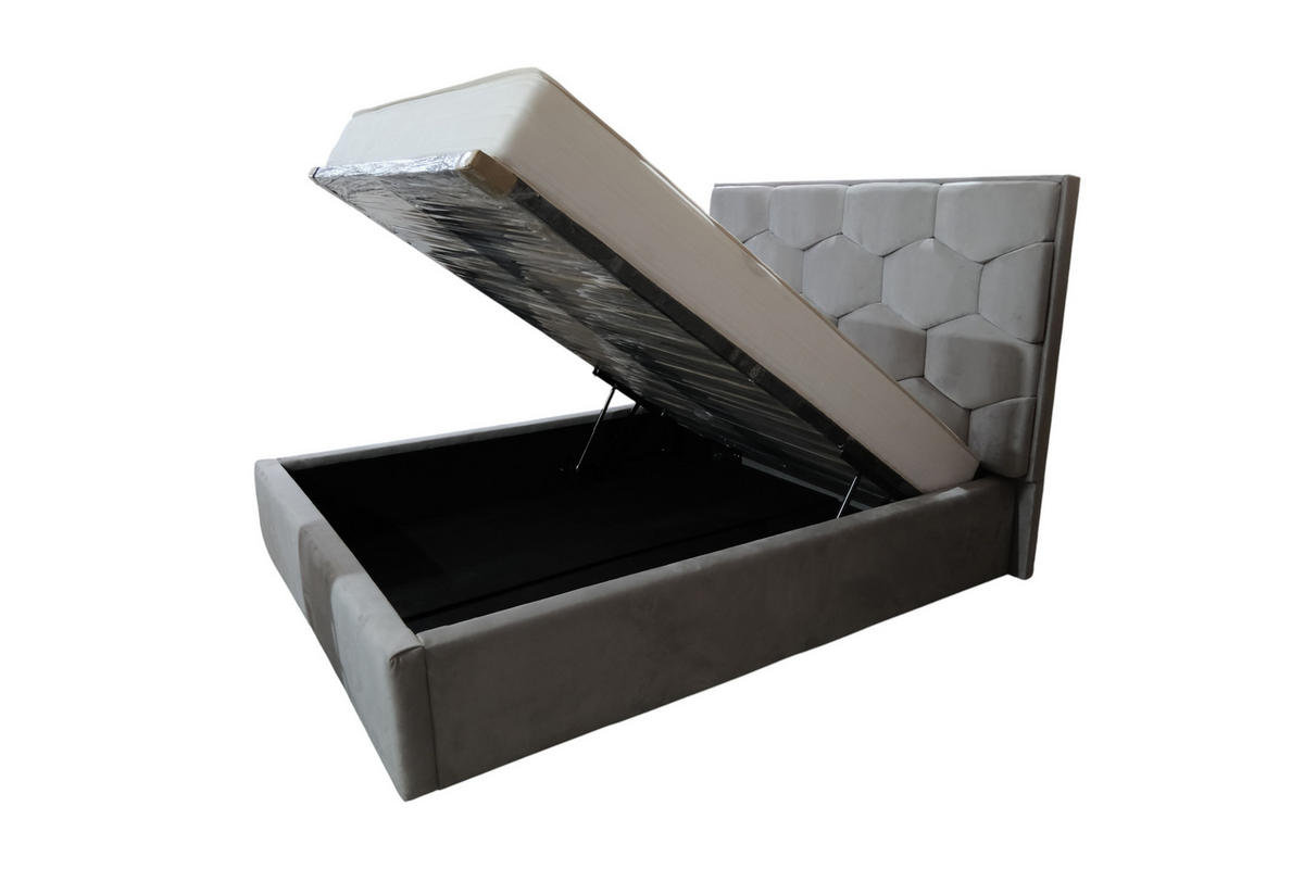 Pat, gri - gri, Basics, textil (160/200cm) - Voleo