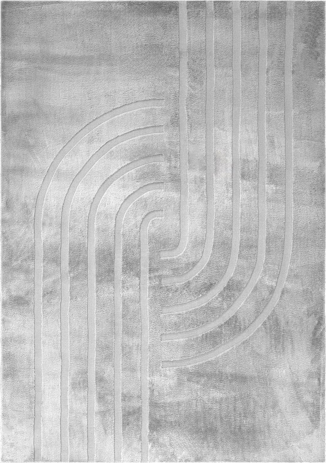 FLACHWEBETEPPICH 80/150 cm My Zen Deluxe Grau  - Grau, Basics, Textil (80/150cm) - Obsession