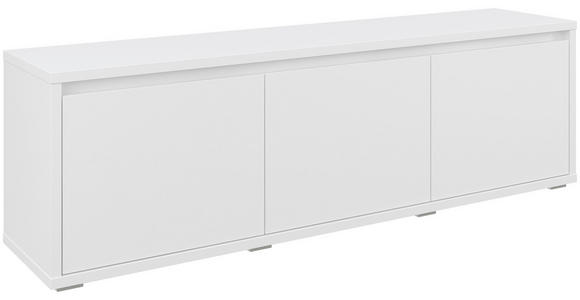 GARDEROBENBANK Weiß - Silberfarben/Weiß, KONVENTIONELL (145,1/50,1/33,8cm) - Xora