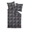 BETTWÄSCHE J.D. Makosatin 135/200 cm  - Blau/Dunkelblau, Design, Textil (135/200cm) - Janine