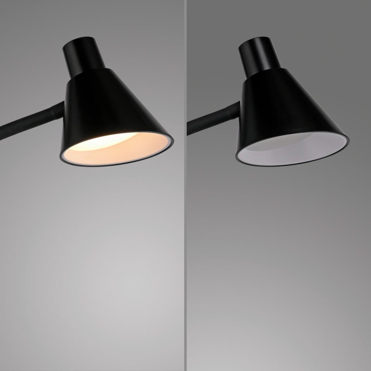 PODNA LED LAMPA - crna, Osnovno, metal/plastika (43/43/150cm)