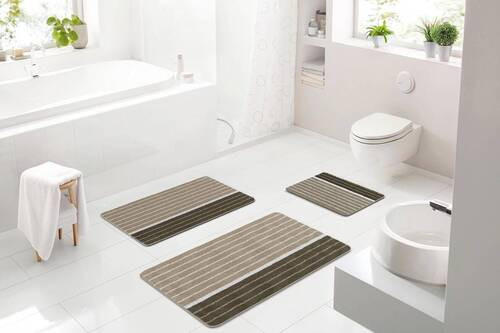 BIDET-VORLEGER Taupe 50/60 cm  - Taupe, Basics, Kunststoff/Textil (50/60cm) - Grund