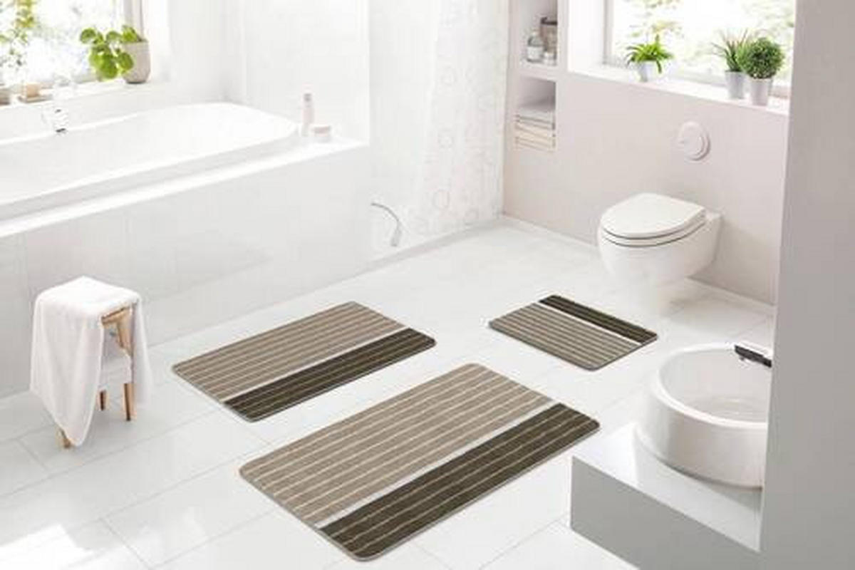BIDET-VORLEGER Taupe 50/60 cm  - Taupe, Basics, Kunststoff/Textil (50/60cm) - Grund