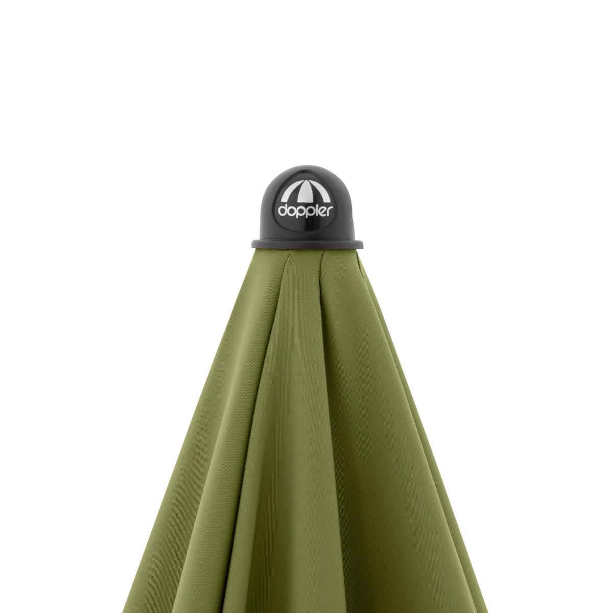 SONNENSCHIRM  200/200 cm  - Anthrazit/Grün, Basics, Textil/Metall (200/200cm) - Doppler