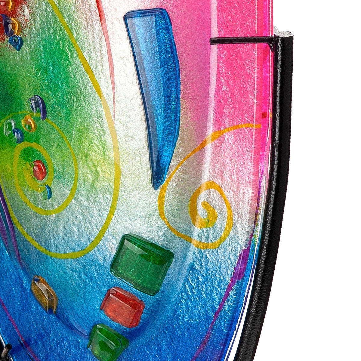 DEKOVASE  - Multicolor, Basics, Glas/Metall (22/34,5/9,5cm)