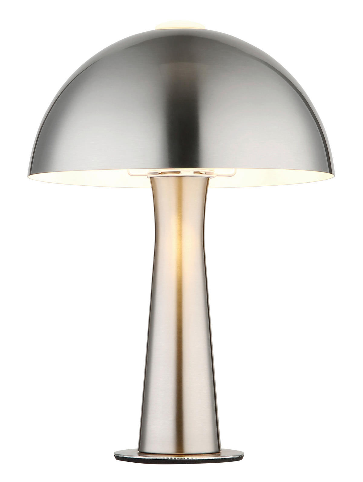 TISCHLEUCHTE Julia 20/28,5 cm  - Schwarz/Nickelfarben, Design, Kunststoff/Metall (20/28,5cm) - Globo