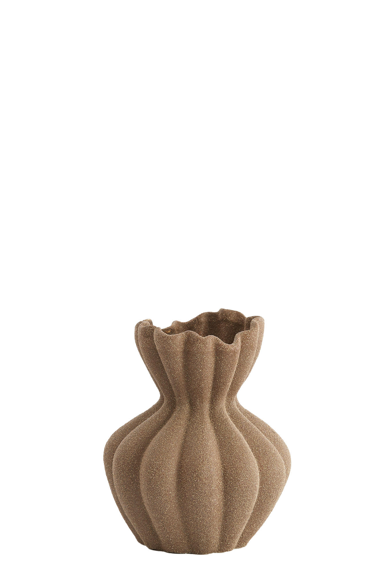 DEKOVASE  - Braun, Basics, Keramik (20,5/20,5/24,5cm) - Light & Living