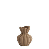 DEKOVASE  - Braun, Basics, Keramik (20,5/20,5/24,5cm) - Light & Living