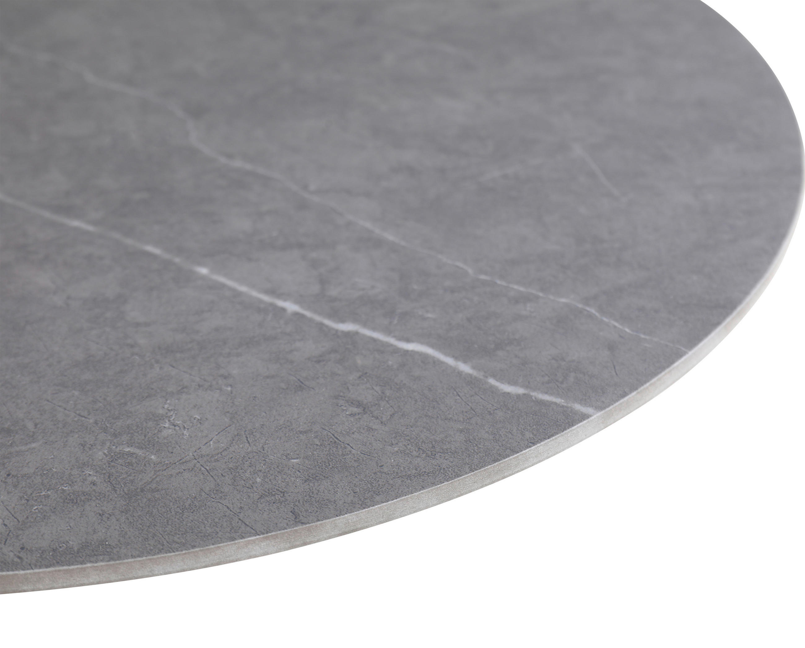 BEISTELLTISCH 50/50/54 cm Grau, Bronzefarben rund  - Bronzefarben/Grau, Design, Keramik/Metall (50/50/54cm) - Ambia Home