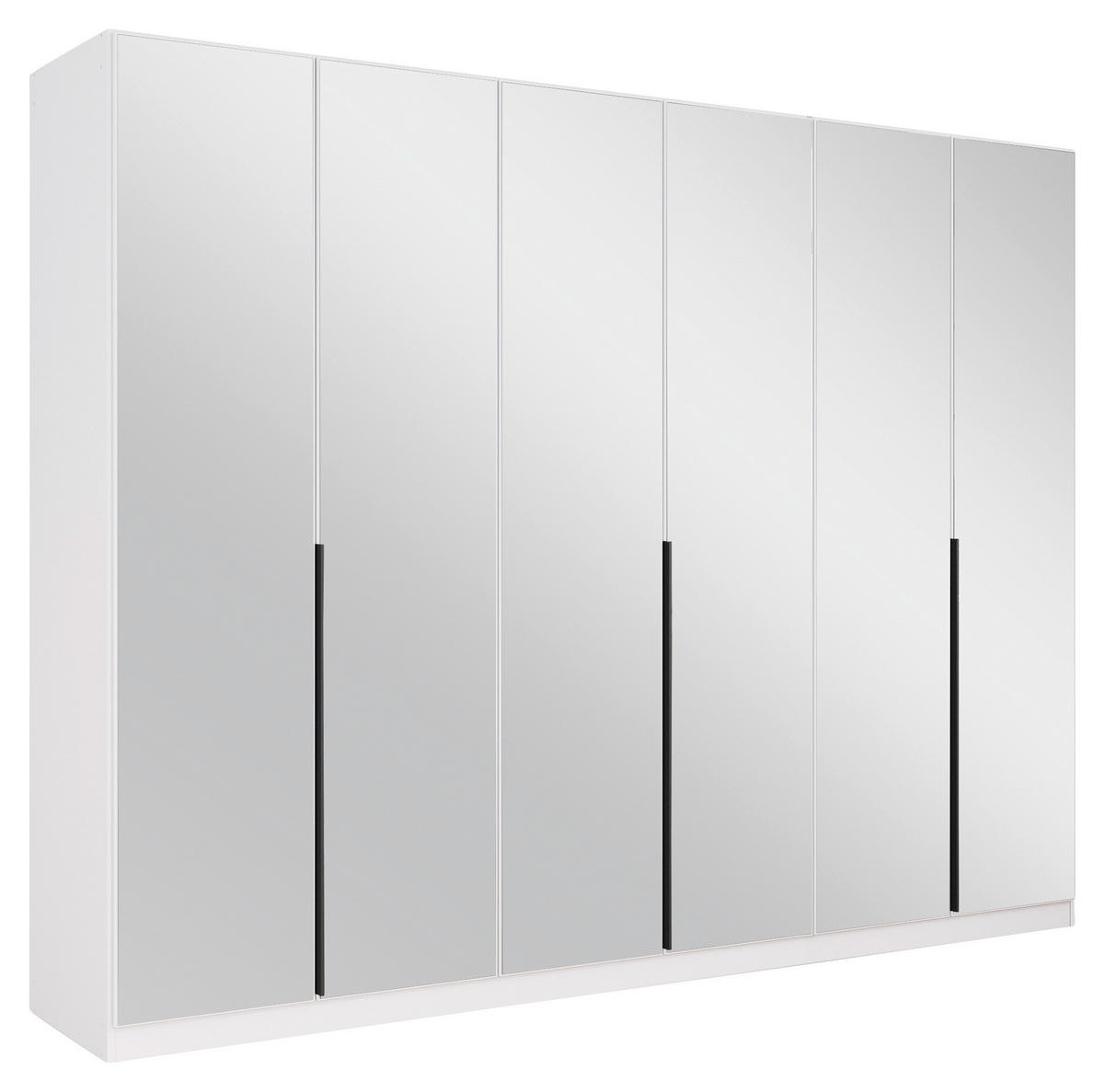 DREHTÜRENSCHRANK in Weiss  - Weiss/Grau, Modern, Holzwerkstoff/Metall (271/210/54cm) - Rauch Möbel