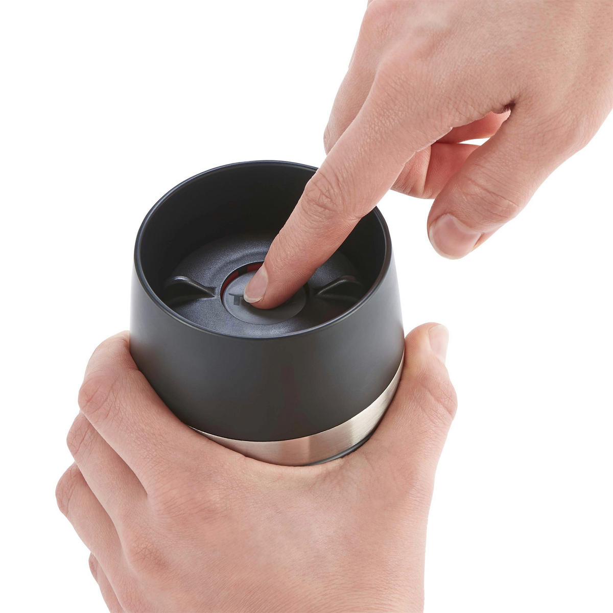 COFFEE-TO-GO-MUGG 0,36 l  - blå/svart, Design, metall/plast (0,36l) - Tefal