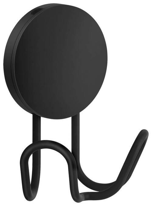 HANDTUCHHAKEN - Schwarz, Basics, Metall (7,2/9/4,4cm) - Smedbo