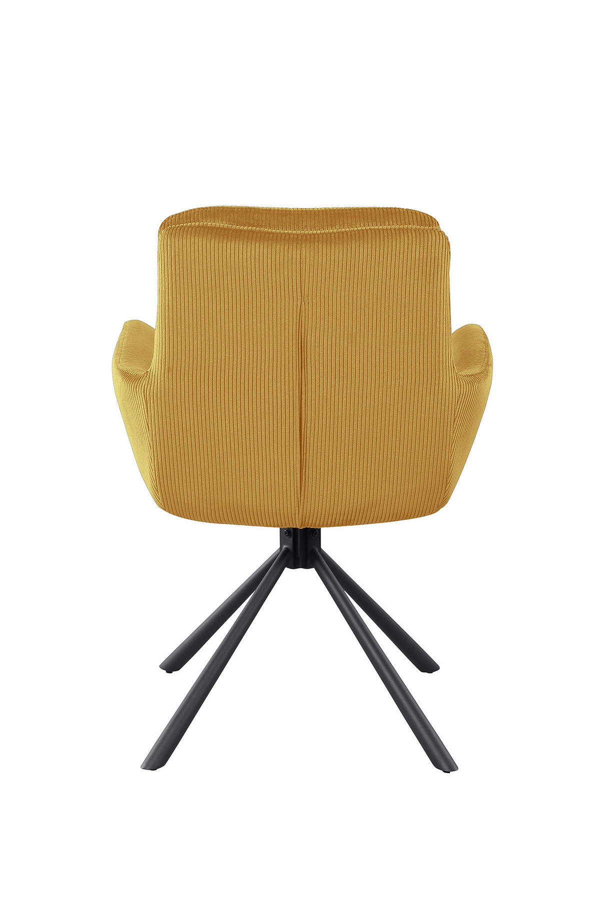 DREHSTUHL Cord Goldfarben  - Goldfarben/Schwarz, MODERN, Textil/Metall (60/89/64cm) - Livetastic