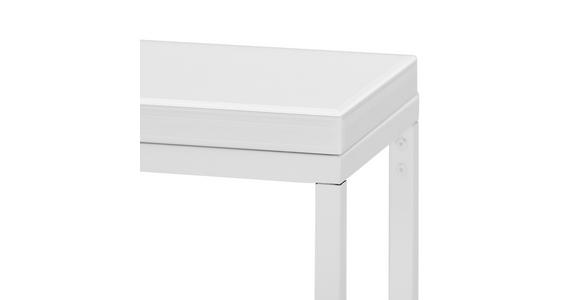 KONSOLENTISCH Weiß  - Weiß, LIFESTYLE, Glas/Holzwerkstoff (90/25/74cm) - Xora