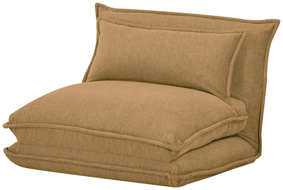SCHLAFSESSEL Webstoff Senfgelb    - Senfgelb, MODERN, Textil (85,5/59/67cm) - MID.YOU