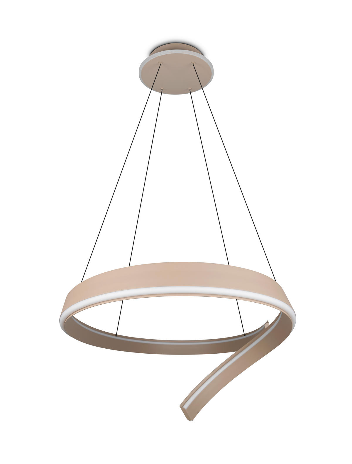 LED-HÄNGELEUCHTE CIRONDA 110/200/68 cm  - Beige, Design, Metall (110/200/68cm) - Cinque