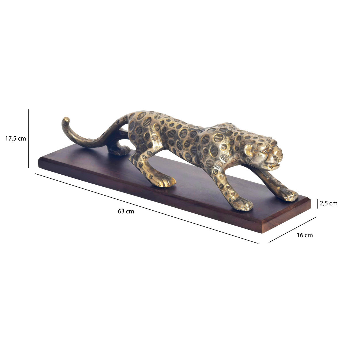 DEKOTIER - Goldfarben, Design, Metall (63/17,5/16cm) - Livetastic