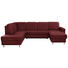WOHNLANDSCHAFT in Leder Rot - Chromfarben/Rot, Design, Leder/Kunststoff (198/301/167cm) - Xora WOHNLANDSCHAFT in Leder Rot - Chromfarben/Rot, Design, Leder/Kunststoff (198/301/167cm) - Xora