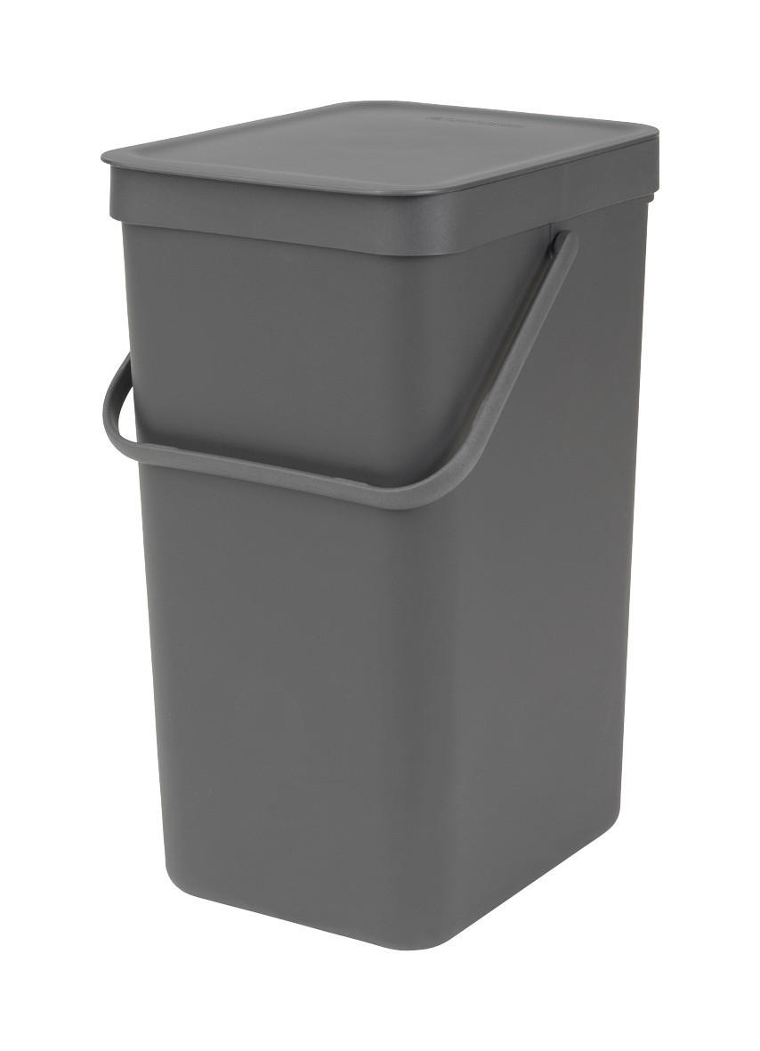 Brabantia Abfalleimer Sort \u0026 GO Dunkelgrau 22x40.1x27.9 cm