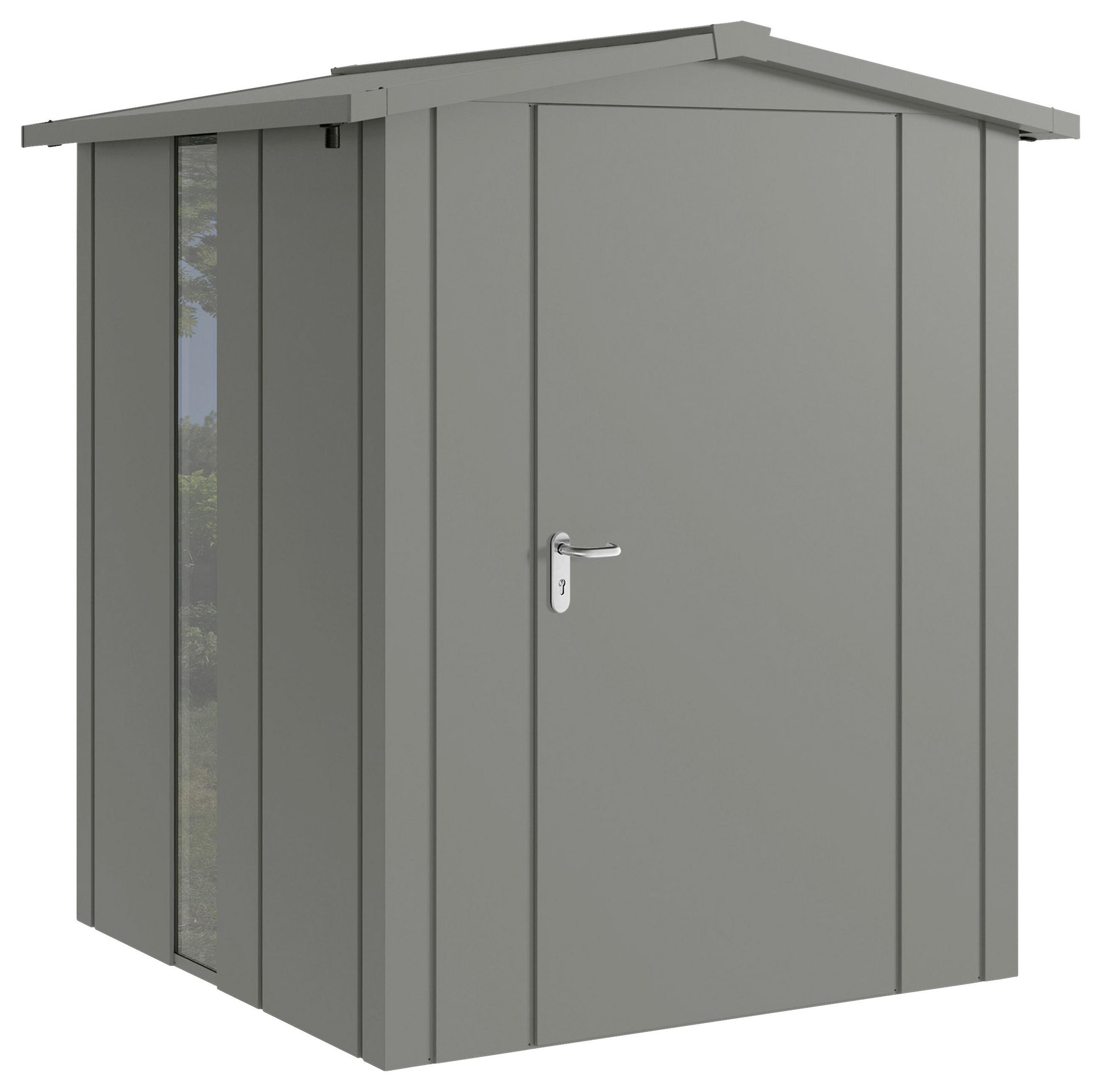 GERÄTEHAUS 189/219/181 cm  - Alufarben, Basics, Metall (189/219/181cm) - Hörmann