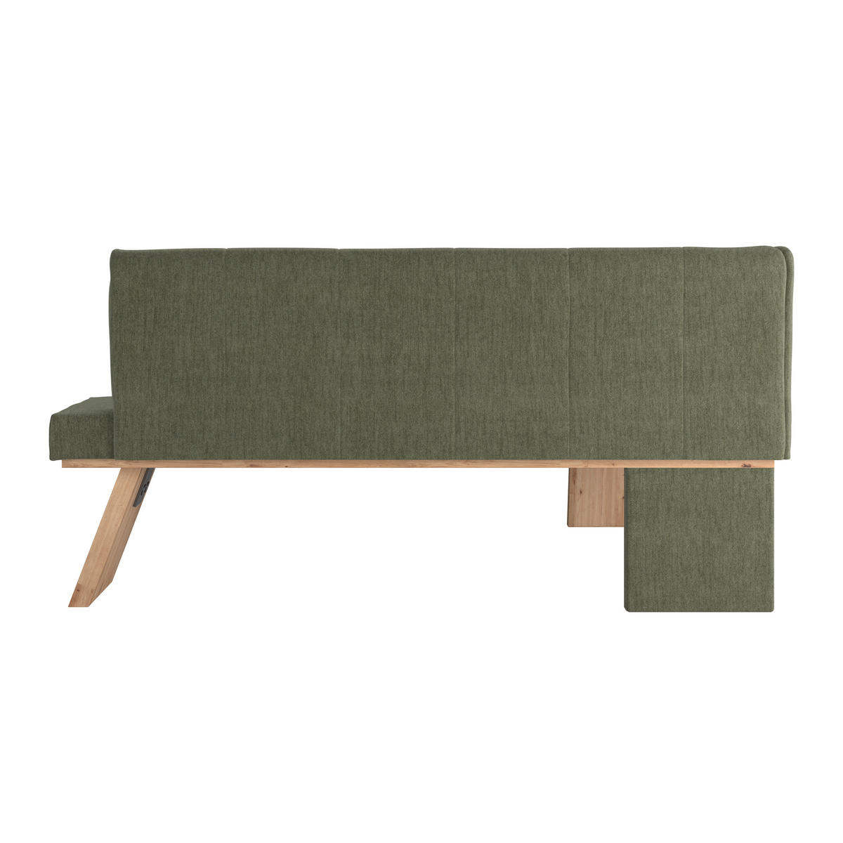 ECKBANK 140/160 cm Webstoff Grün   - Eichefarben/Grün, KONVENTIONELL, Textil (140/160cm) - Livetastic