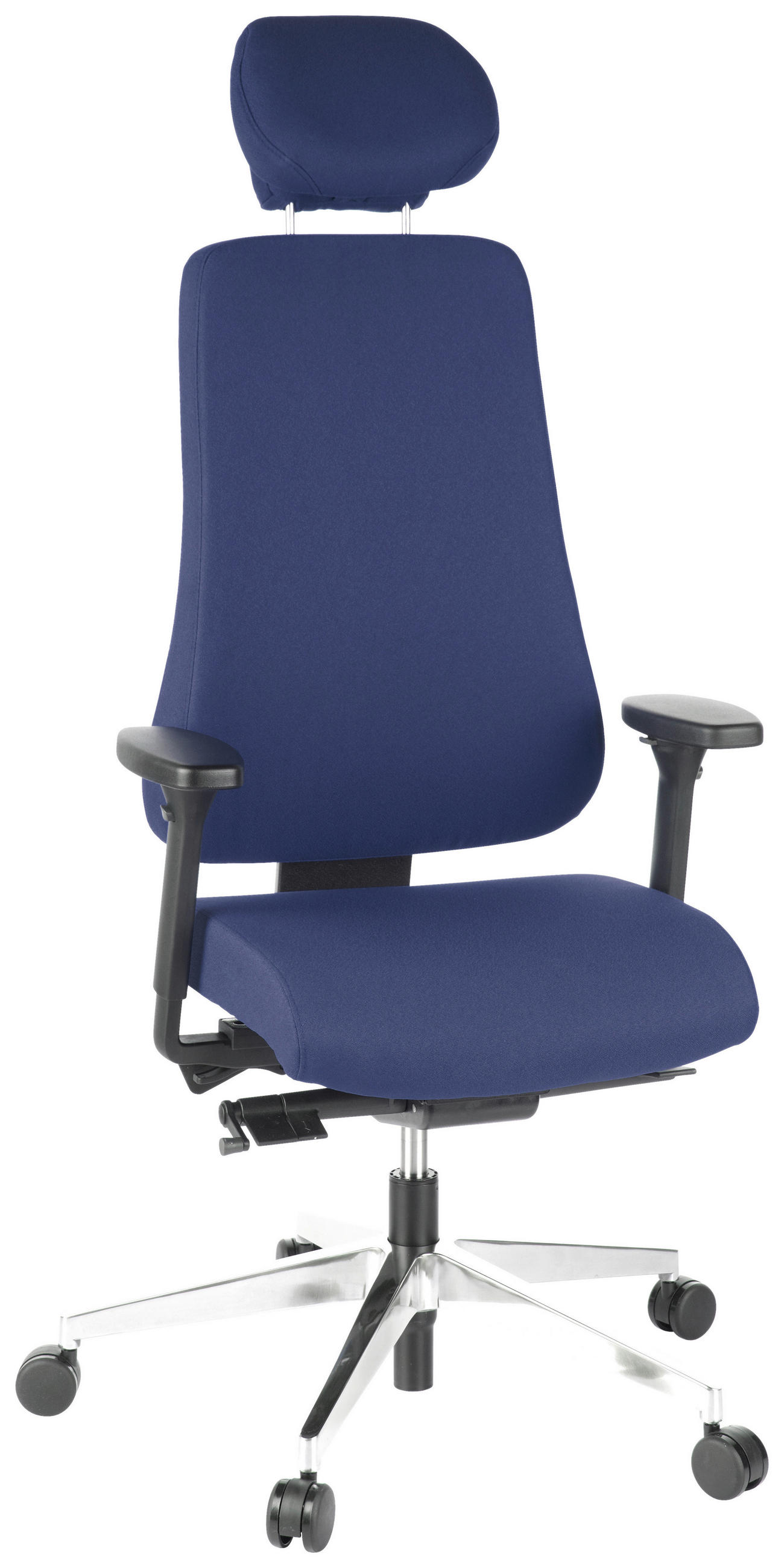 DREHSTUHL Flachgewebe Dunkelblau  - Dunkelblau, MODERN, Kunststoff/Textil (70/148/65cm) - MID.YOU