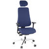 DREHSTUHL Flachgewebe Dunkelblau  - Dunkelblau, MODERN, Kunststoff/Textil (70/148/65cm) - MID.YOU