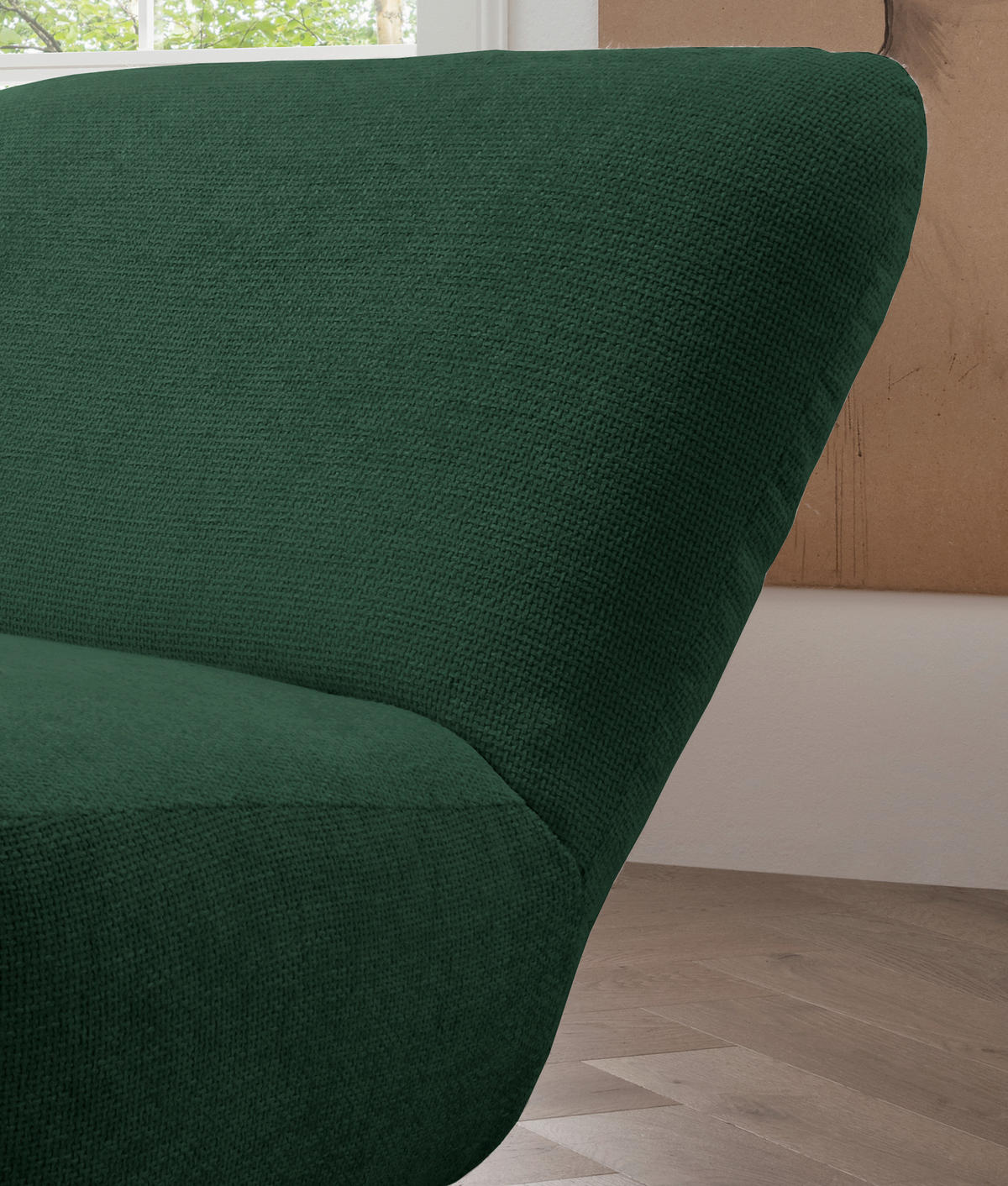XXL-SESSEL in Mikrofaser Dunkelgrün  - Dunkelgrün/Schwarz, Trend, Textil/Metall (95/77/94cm) - Livetastic